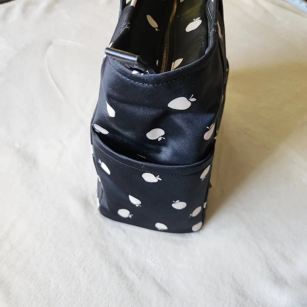 RESERVED: Kate Spade Black and White Apple Tote - Teacher Tote - Picture 12 of 16